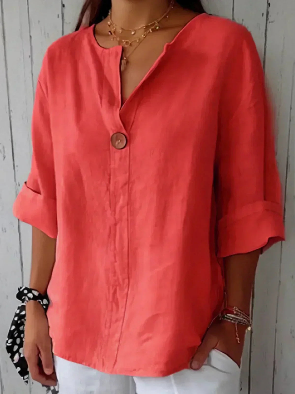 Lexi™ - Casual V-neck Blouse