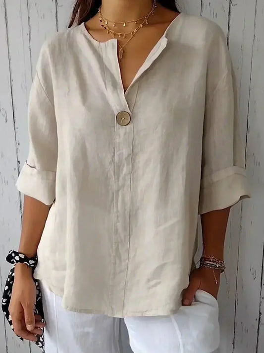 Lexi™ - Casual V-neck Blouse