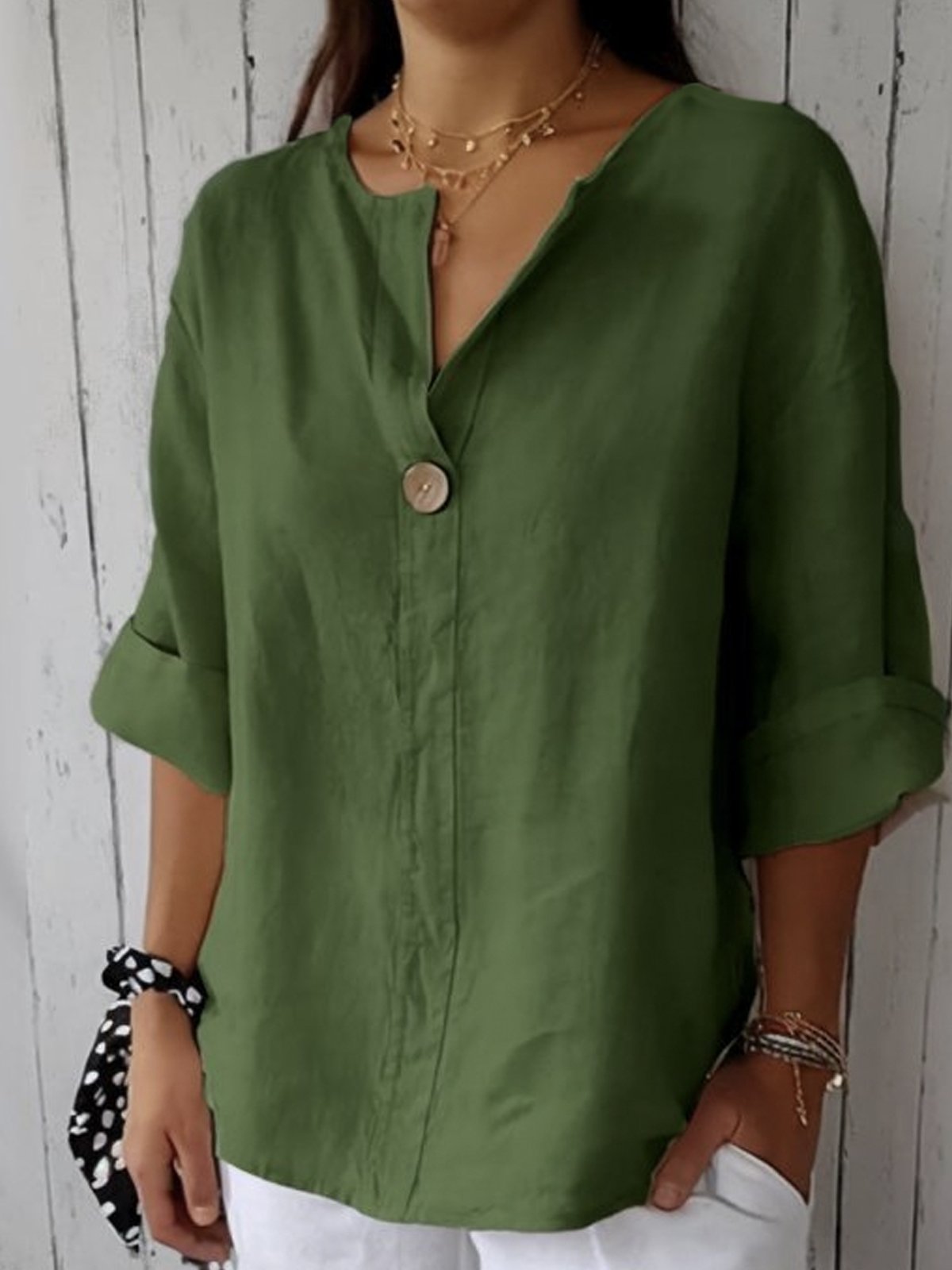 Lexi™ - Casual V-neck Blouse